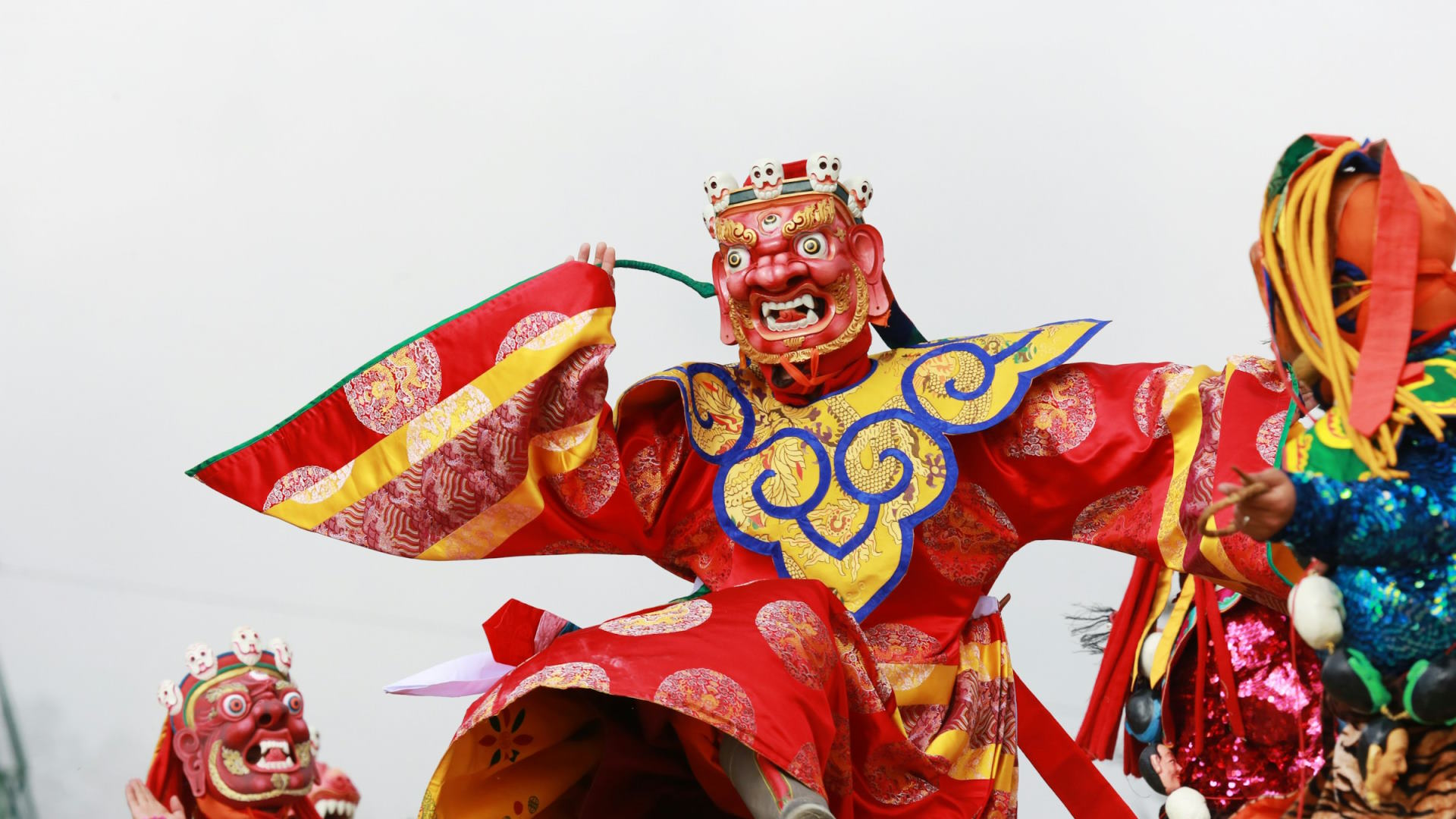 Festival con máscaras en Bután