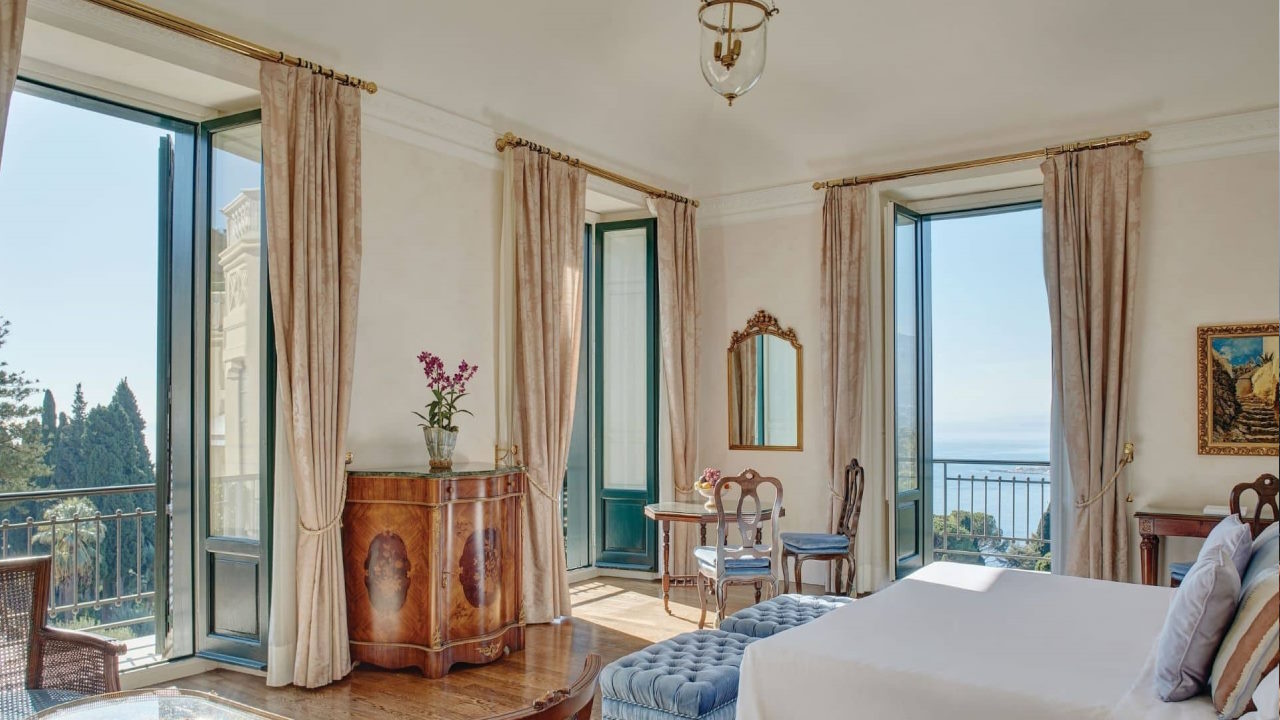 Habitación del Grand Hotel Timeo