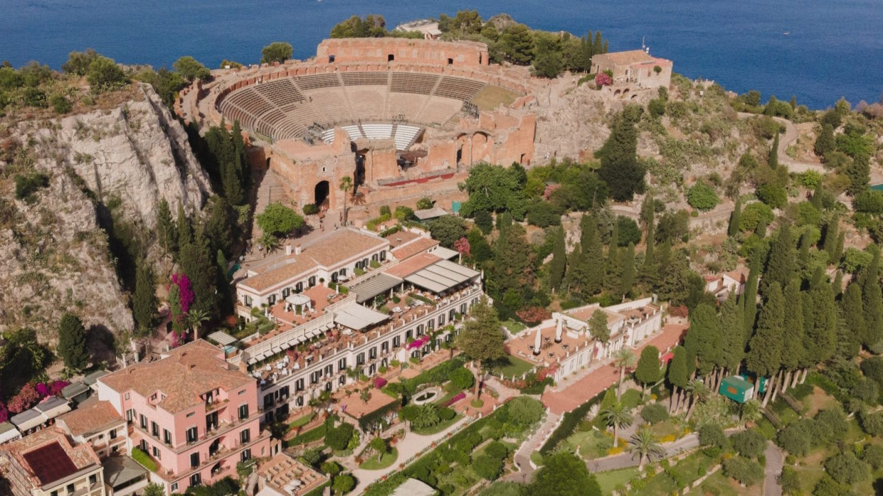Vista Aérea del Grand Hotel Timeo
