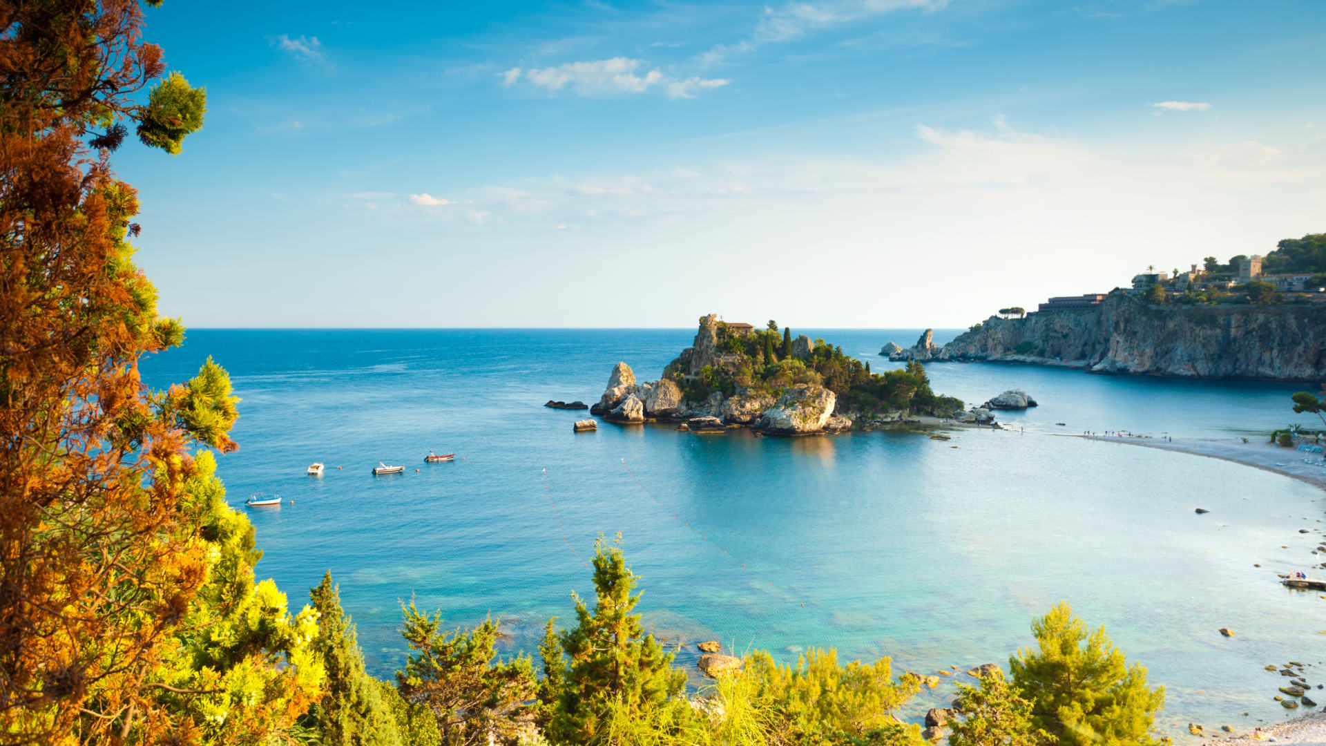 Isola Bella en Taormina, Sicilia