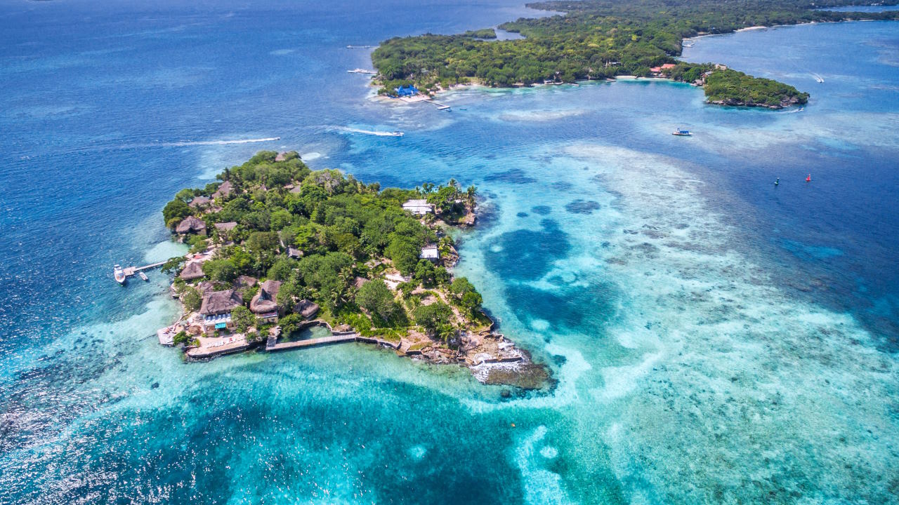 Vista aérea de Islas del Rosario